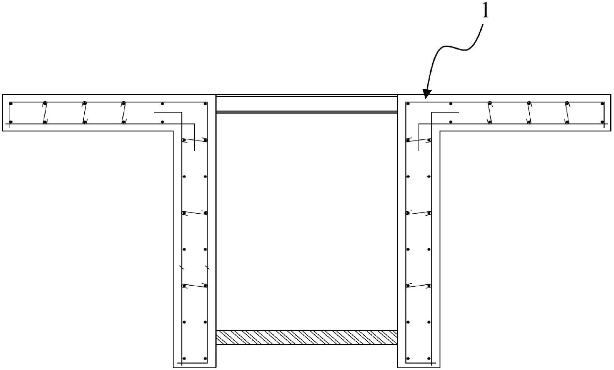 Variable cross section construction method for underground continuous wall