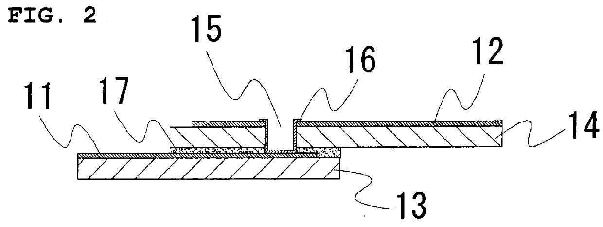 Metal film forming method and conductive ink used in said method