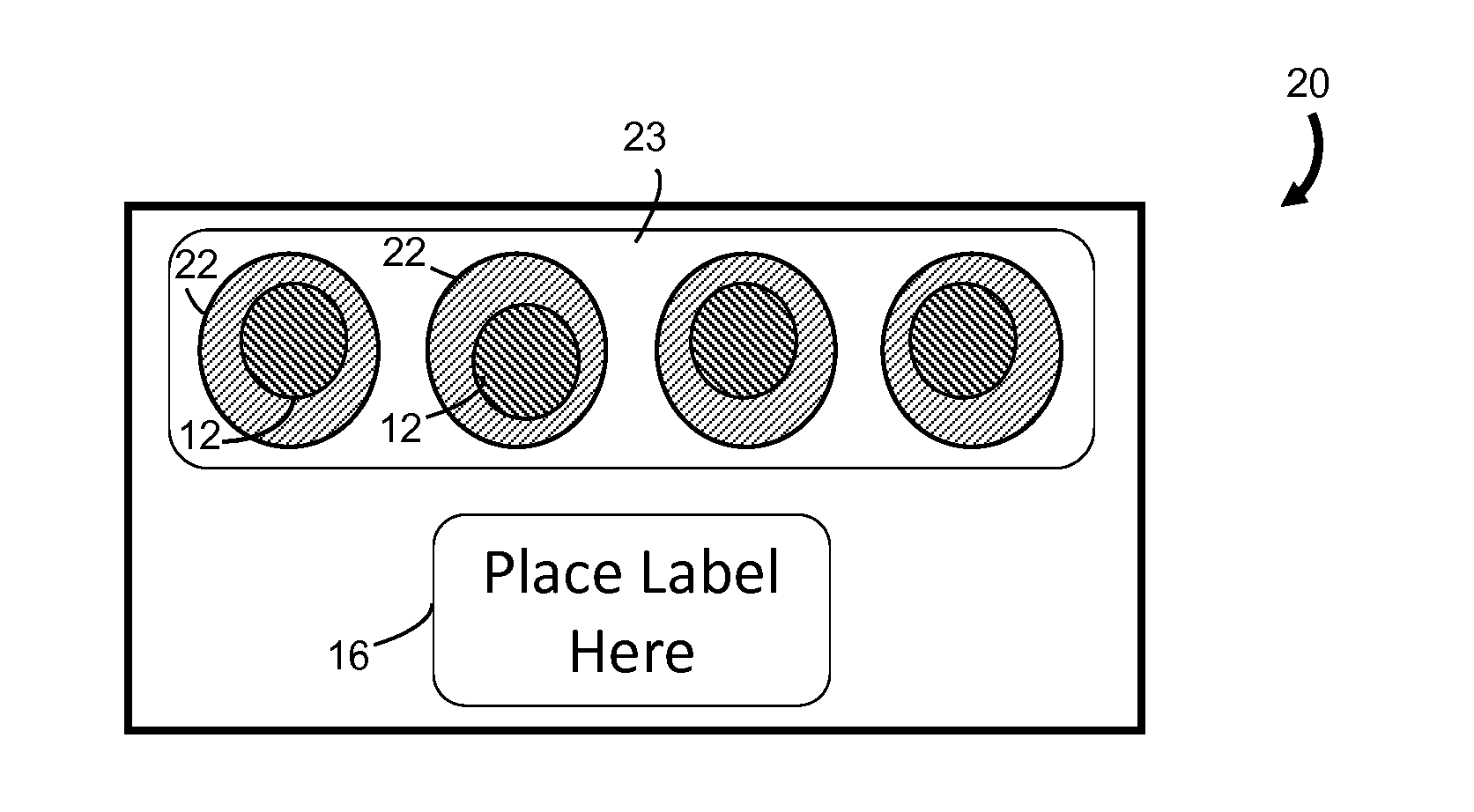 Dried sample carrier having dissolvable sample regions