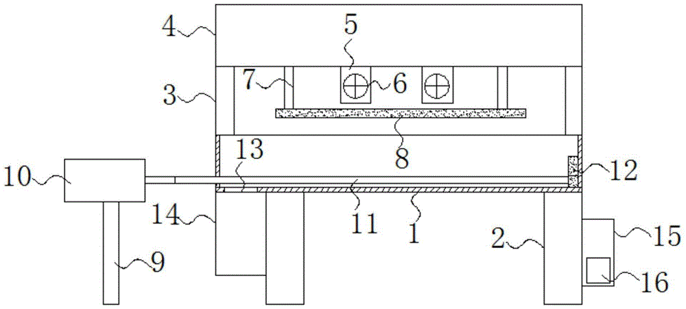 Feeding trough capable of regularly feeding and automatically cleaning waste material