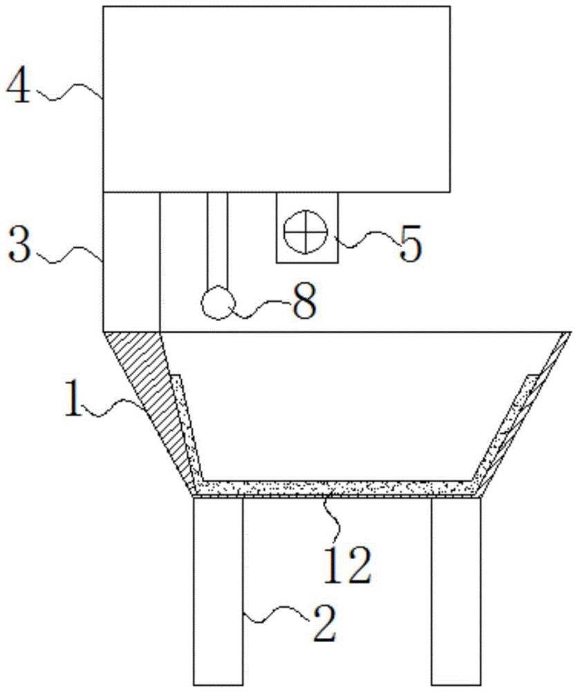 Feeding trough capable of regularly feeding and automatically cleaning waste material