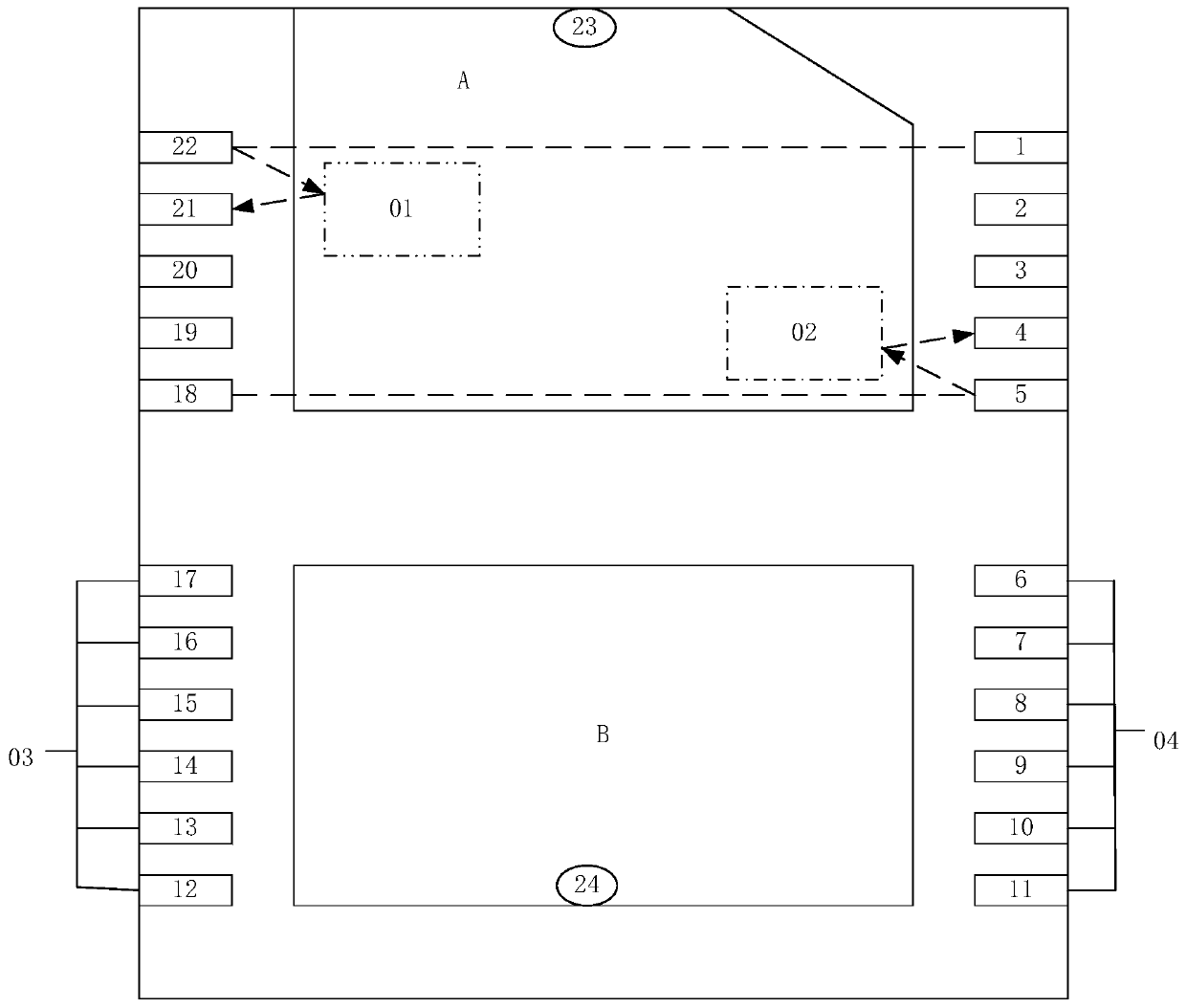 Internal power supply computing power unit chip