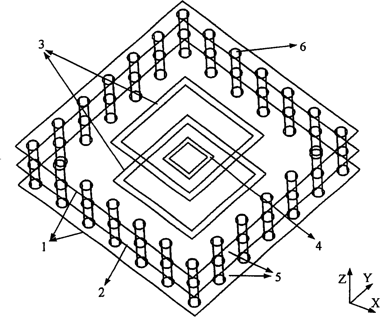 Super thin one side steep filter property frequency selecting surface