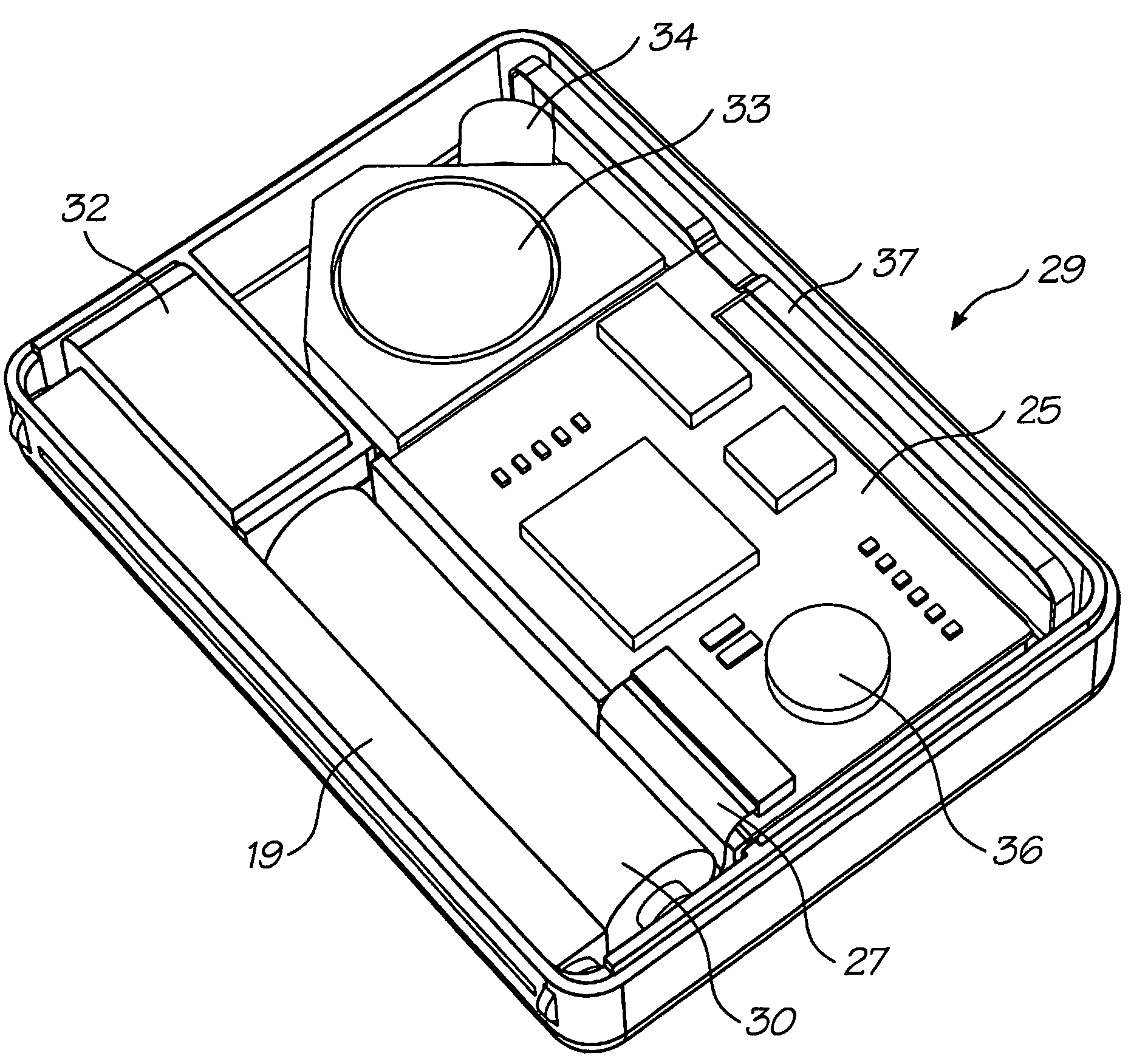 Pager with built-in printer