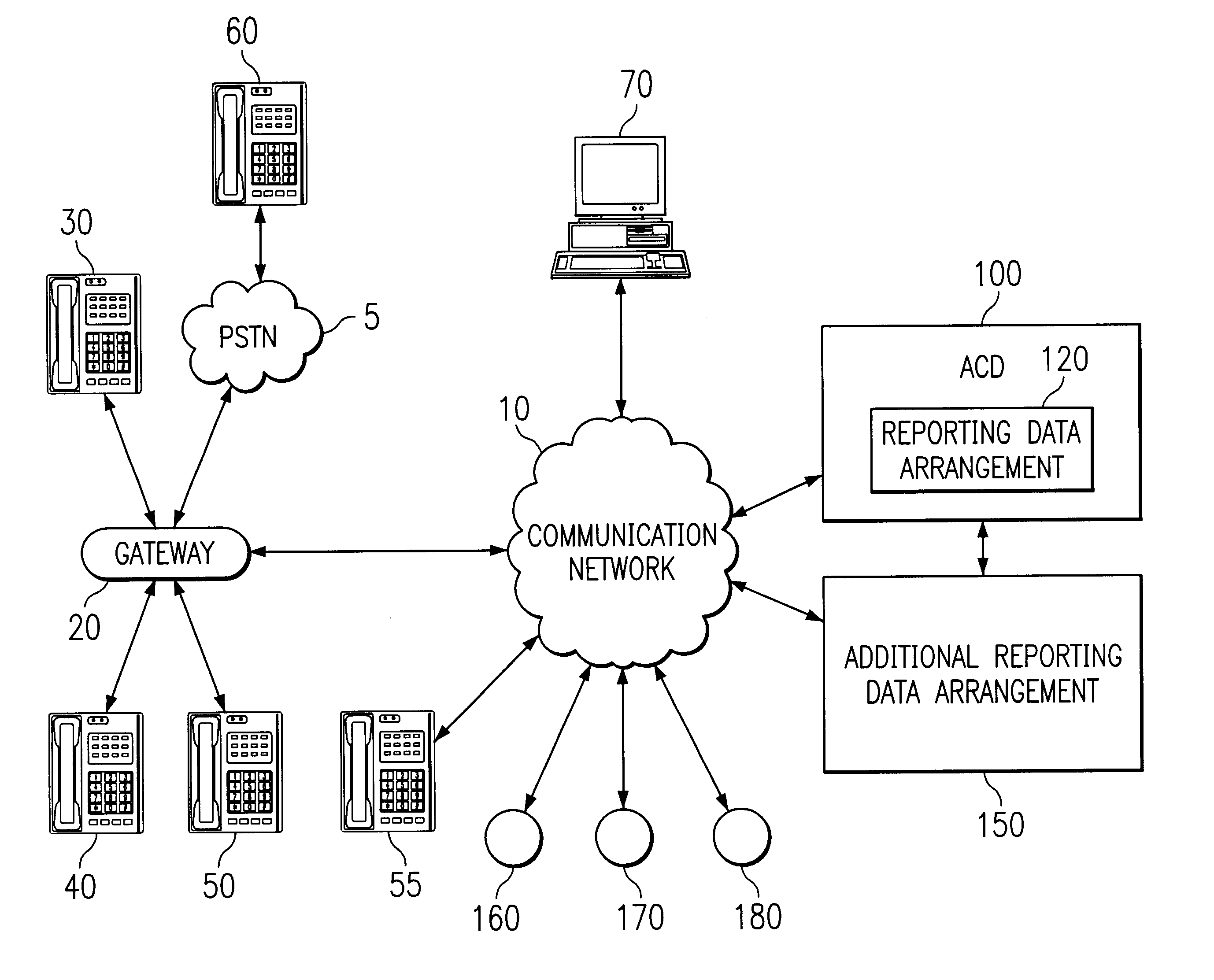 Method and system for providing information to an external user regarding the availability of an agent