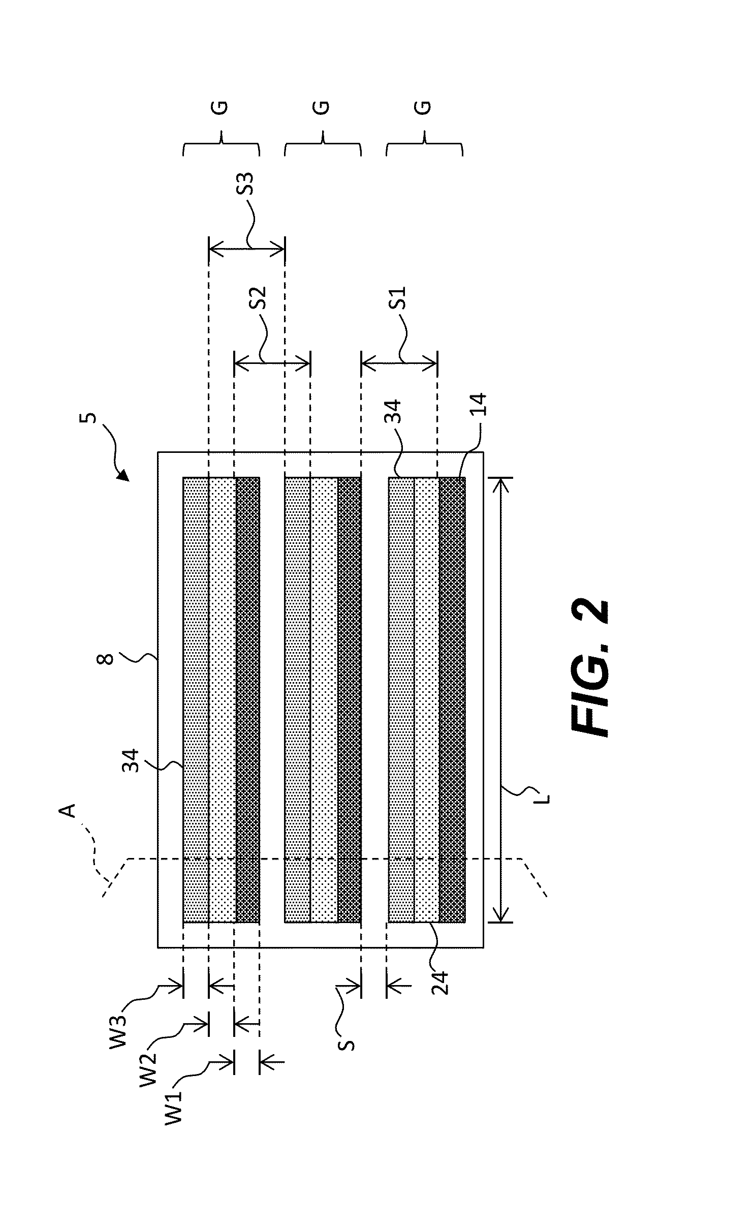 Ribbed large-format imprinted structure