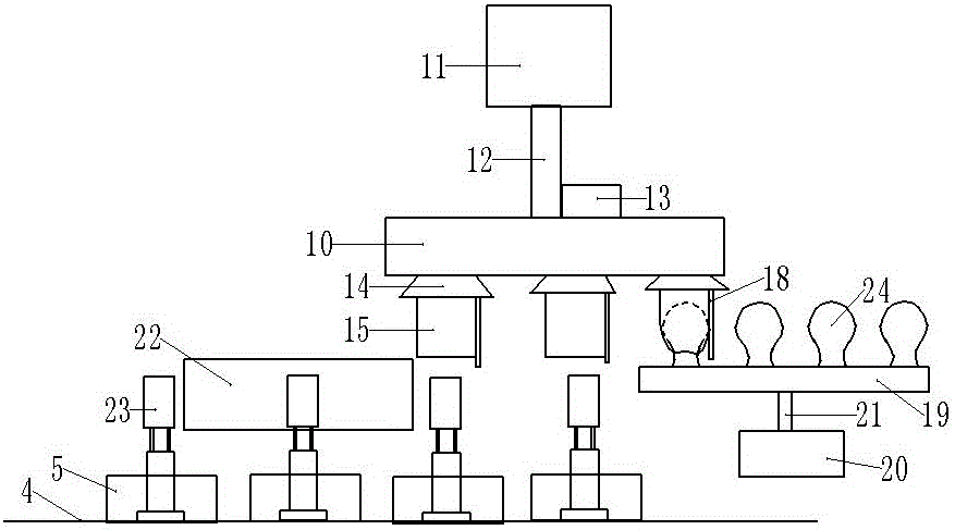 Sintering device of LED bulb