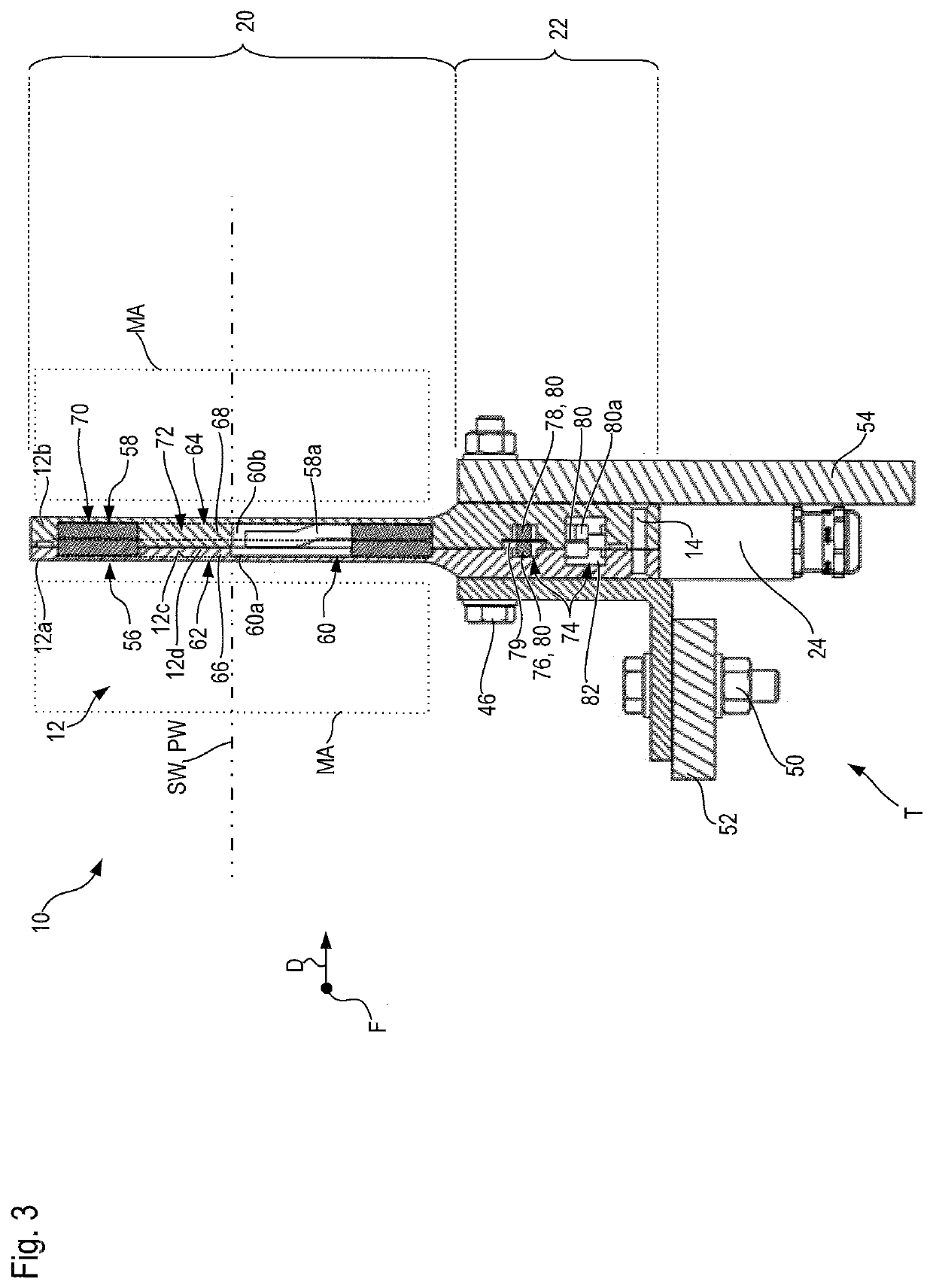 Winding arrangement for a linear motor with coil pairs arranged in parallel made from a continuous electrical conductor