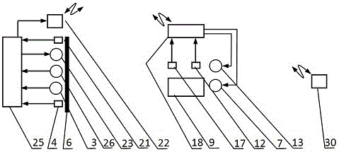 Device for achieving immersive display as well as synchronous moving of projection picture and blackboard of projector