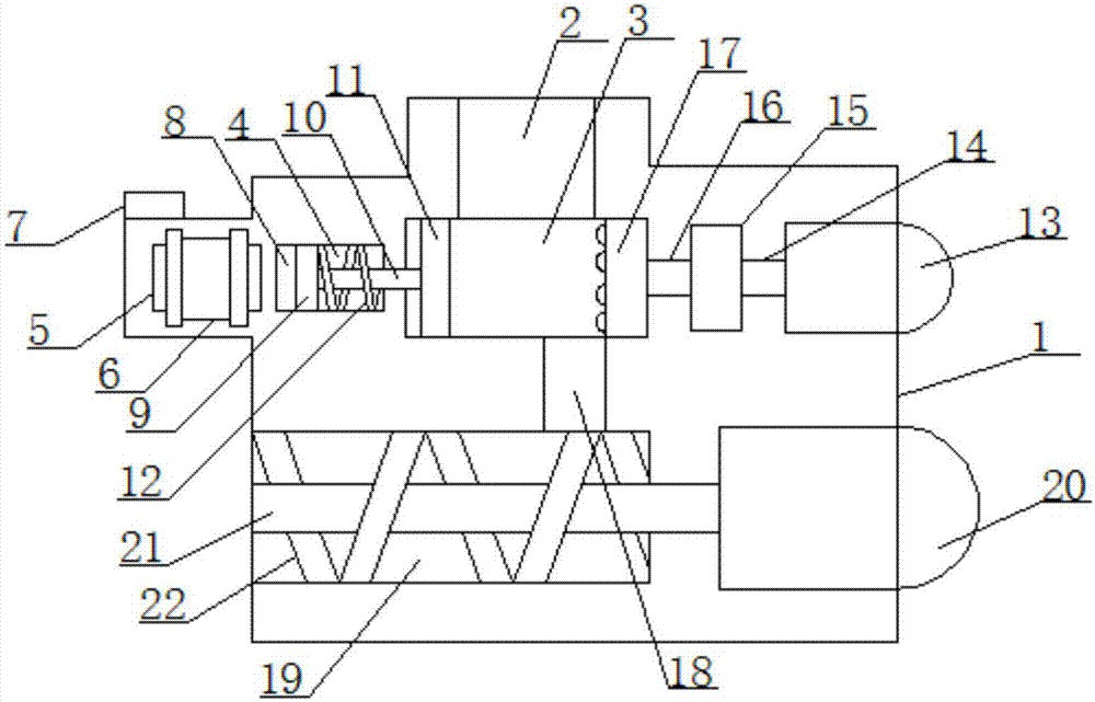 Scattering device for powder object caking