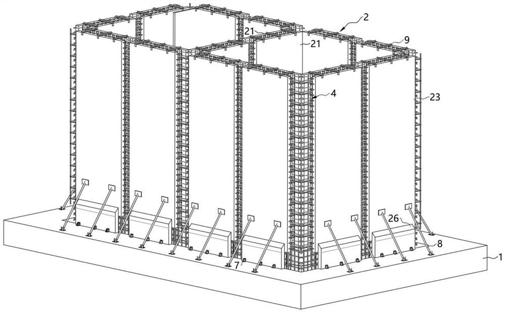 Joint structure of assembled integral pool with laminated slab structure
