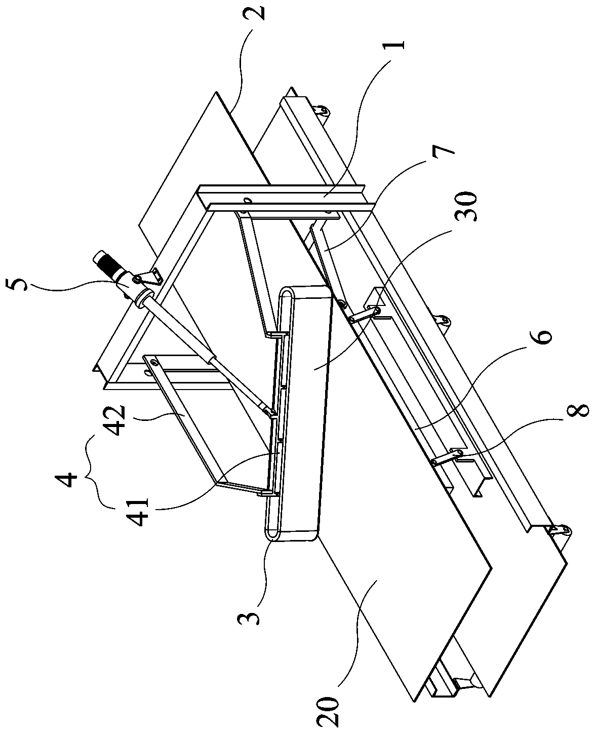 Unloading structure of belt conveyor