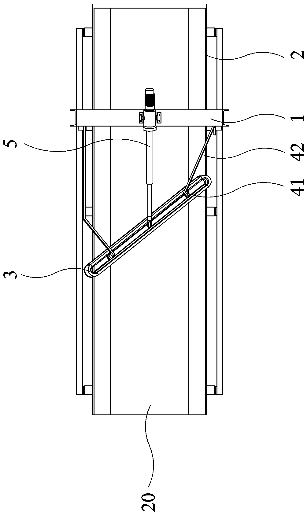 Unloading structure of belt conveyor