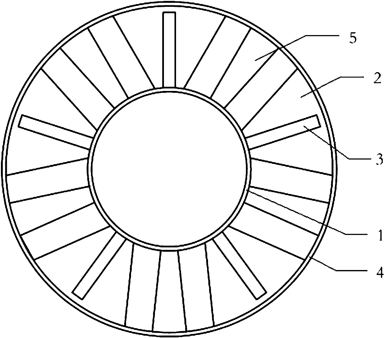 Piezoelectric generating profile instrument damping disc based on Karman vortex street phenomenon