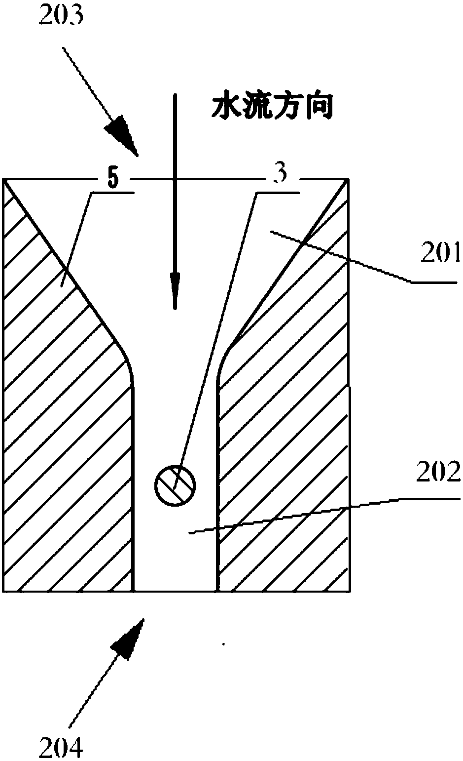 Piezoelectric generating profile instrument damping disc based on Karman vortex street phenomenon