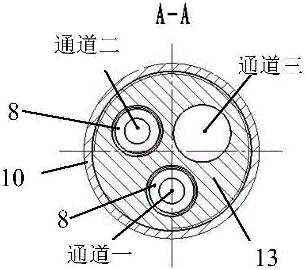 Gas well storage type integrated layered production allocation pressure gauge