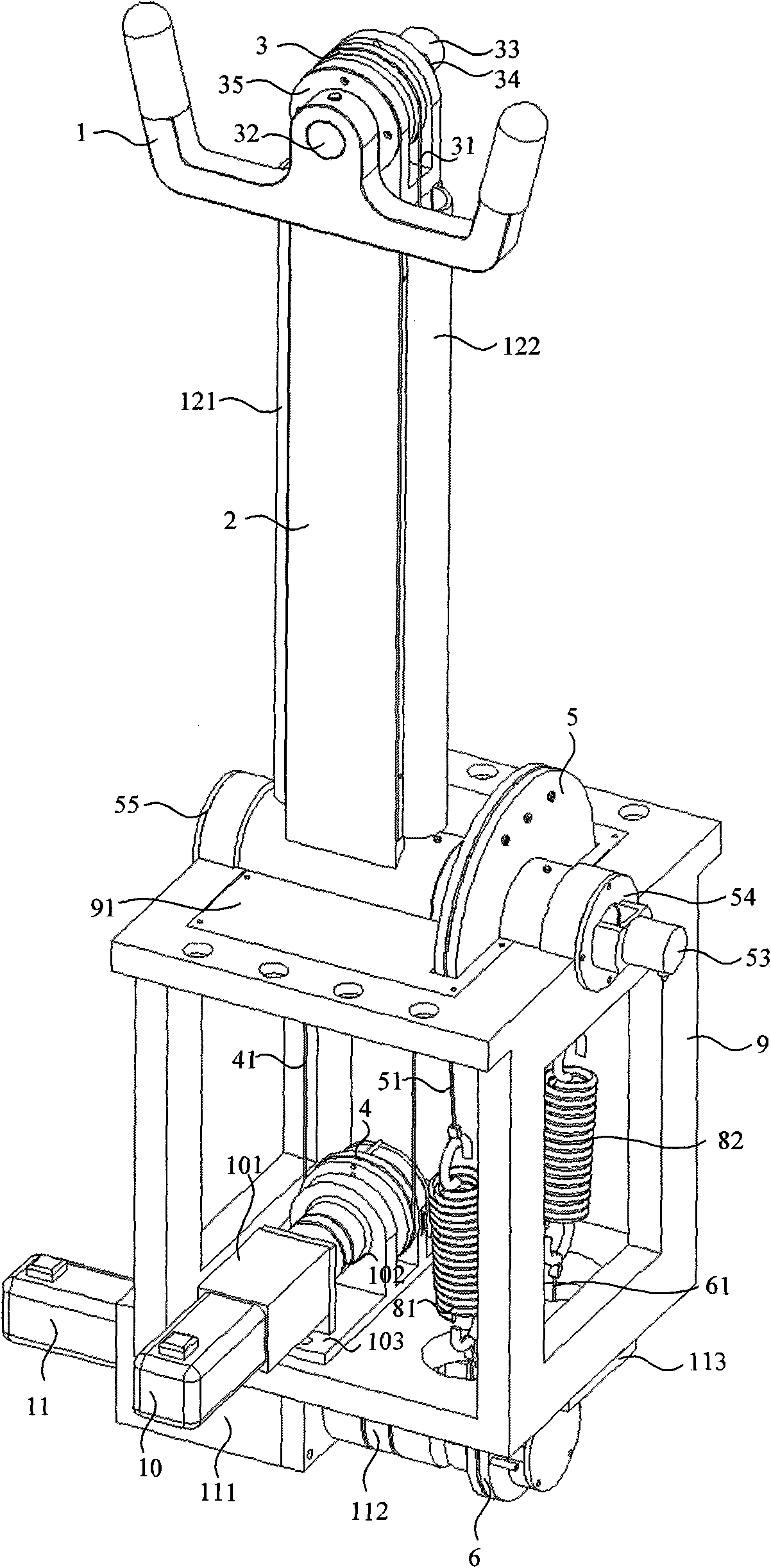 Aircraft steering wheel force feedback system