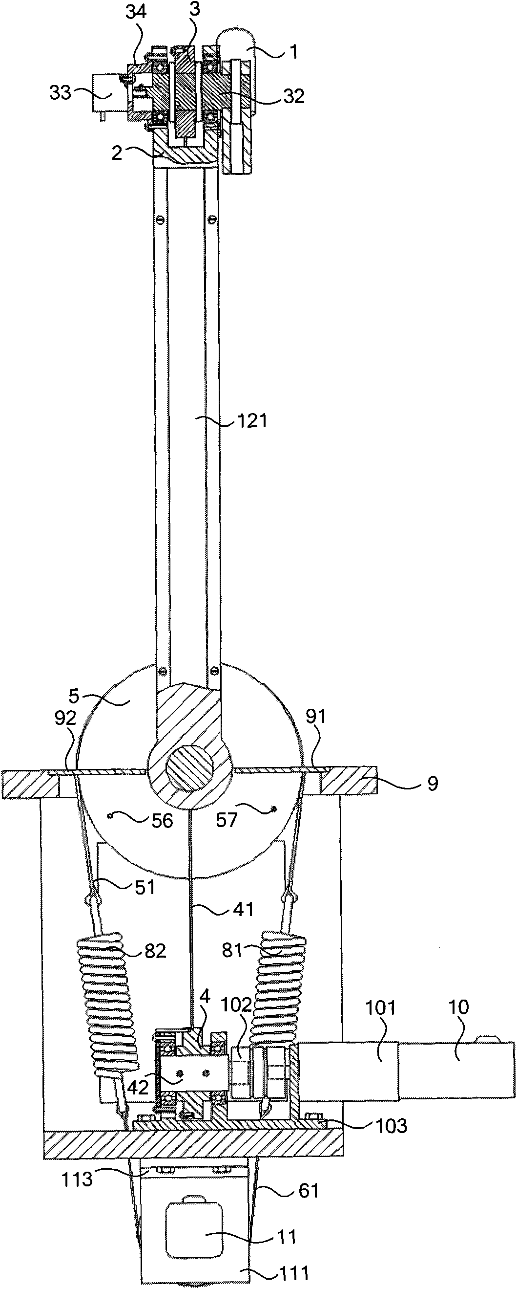 Aircraft steering wheel force feedback system