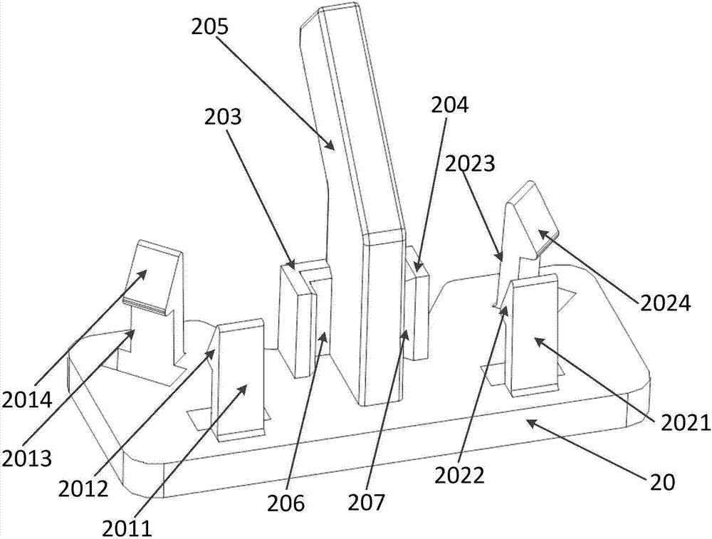 Radiation unit positioning clamp and low-frequency radiation unit