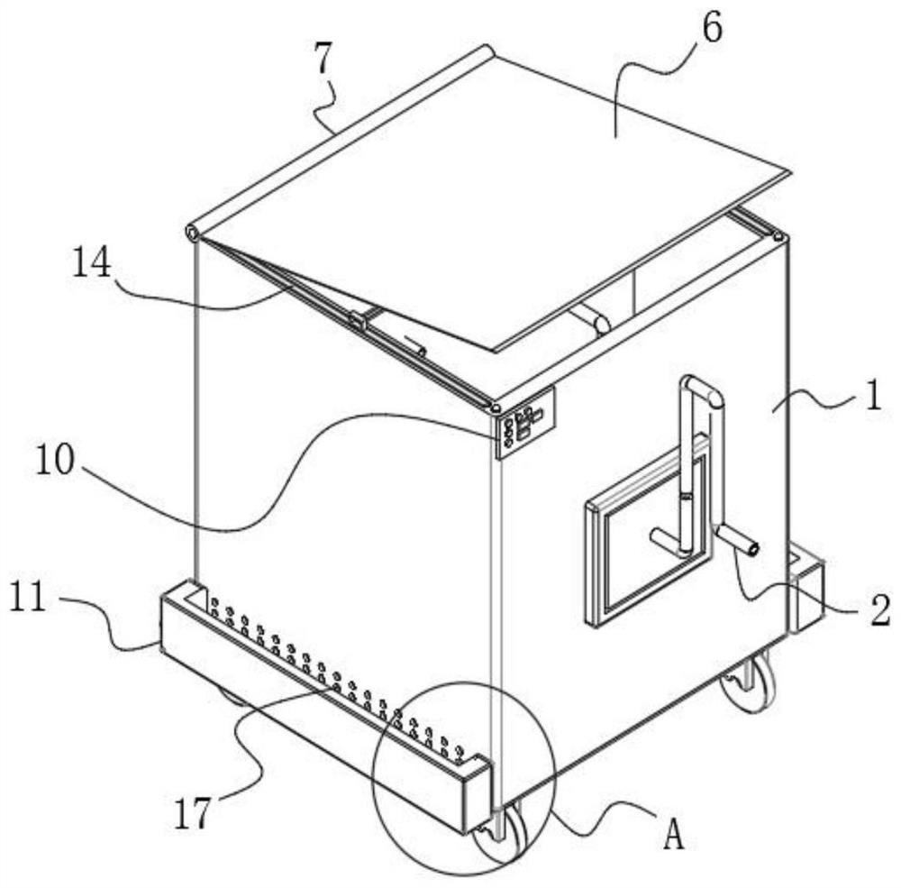 Rapid drainage device for intensive care medicine department