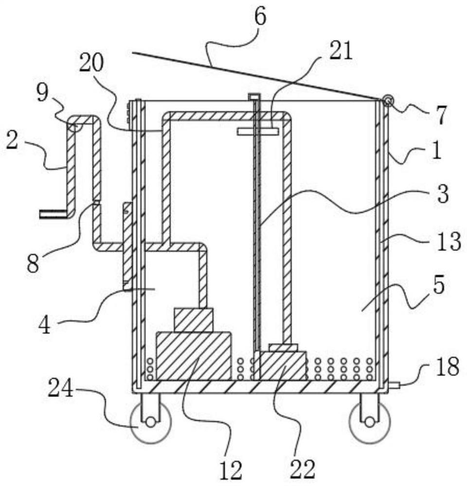 Rapid drainage device for intensive care medicine department