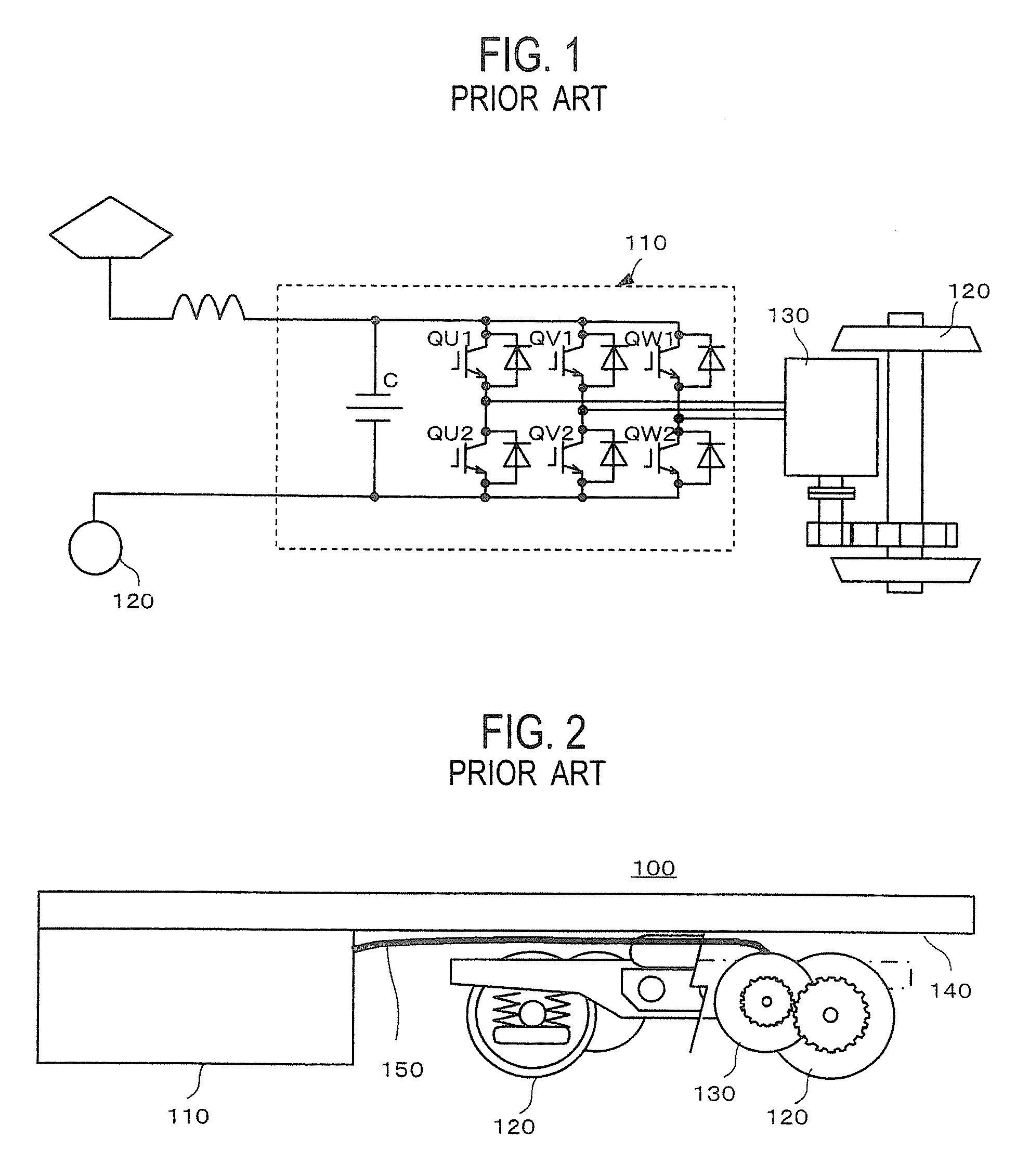 Motor drive system for railway vehicle