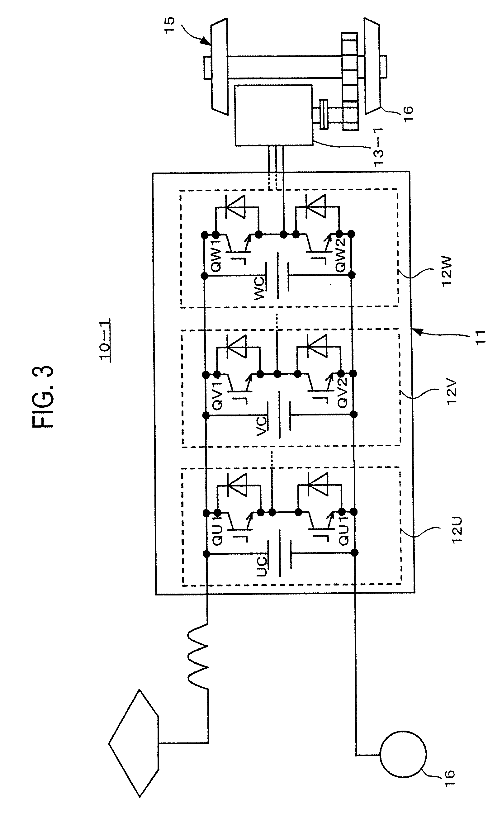 Motor drive system for railway vehicle