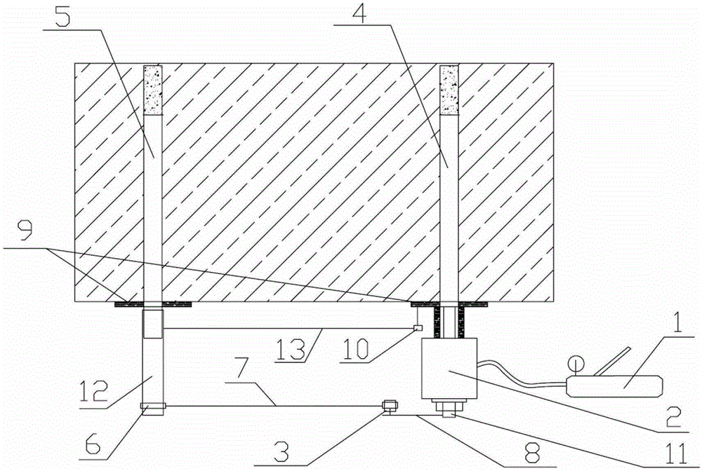 Testing device and measuring method for anchorage performance of coal and rock mass in coal mine tunnel