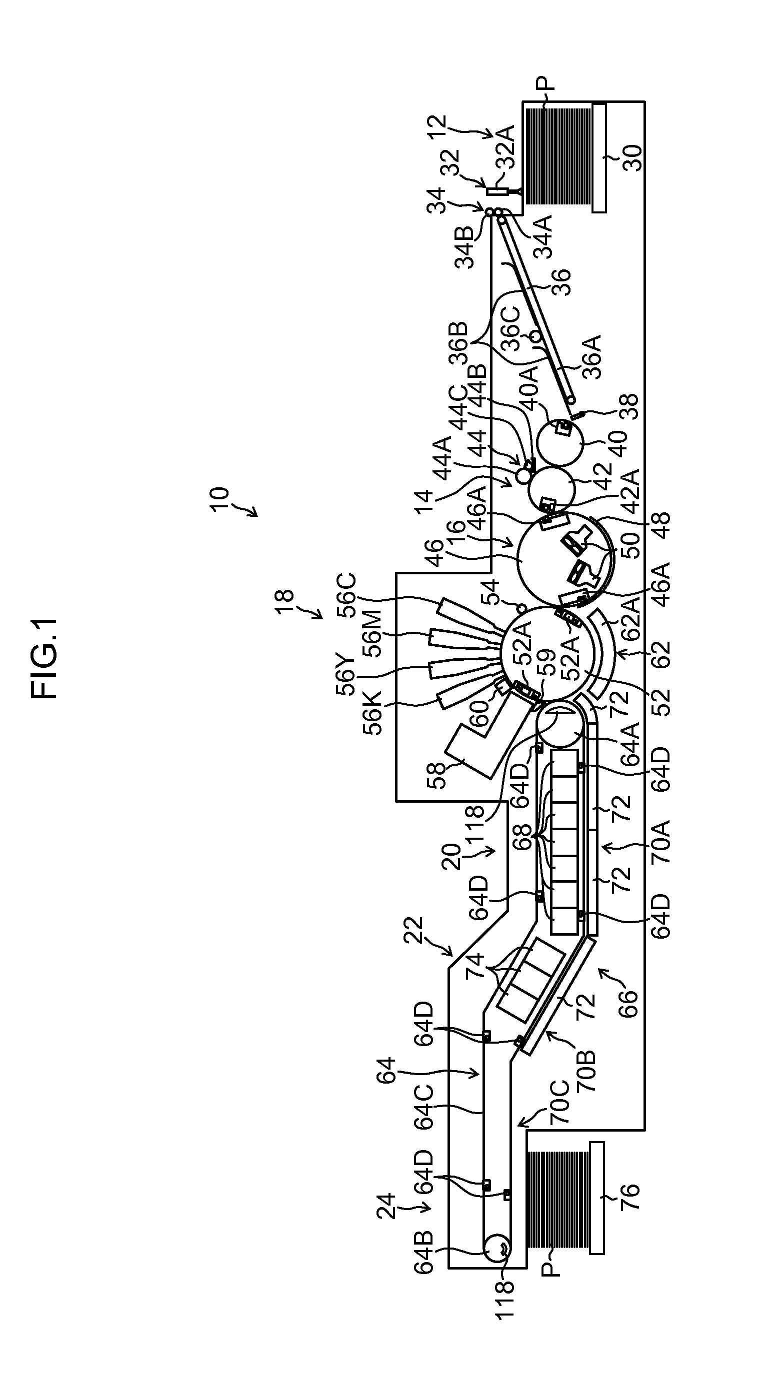 Paper transporting device and image forming device