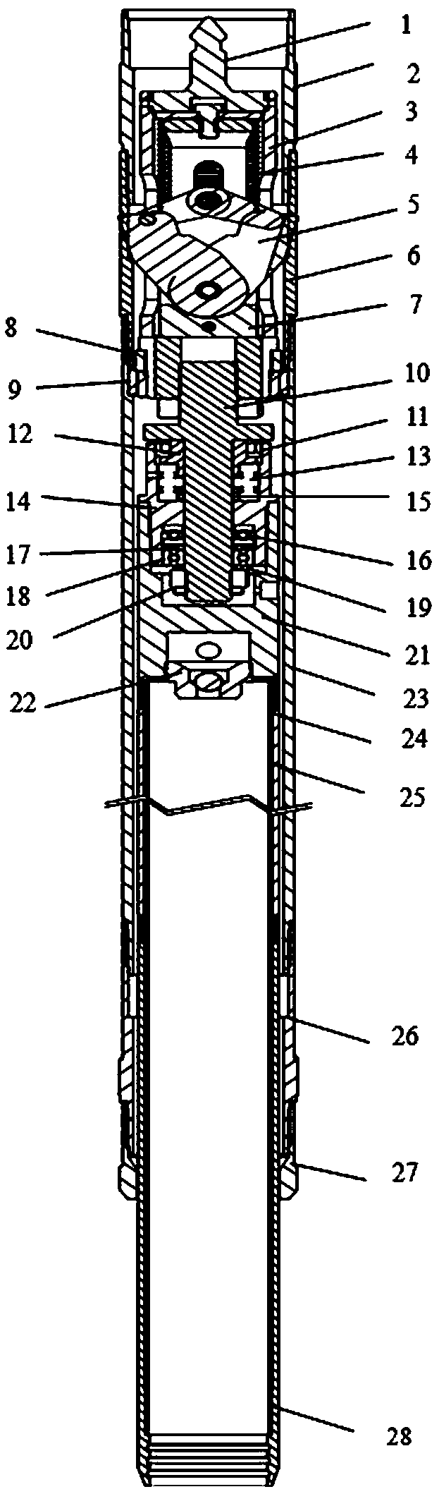 Engineering exploration wire line coring drilling tool suitable for seafloor drilling machines