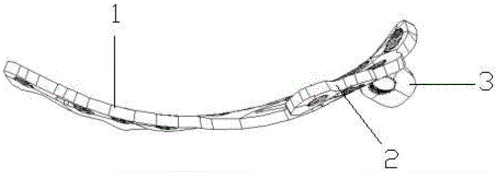 Acetabulum square area bone fracture plate