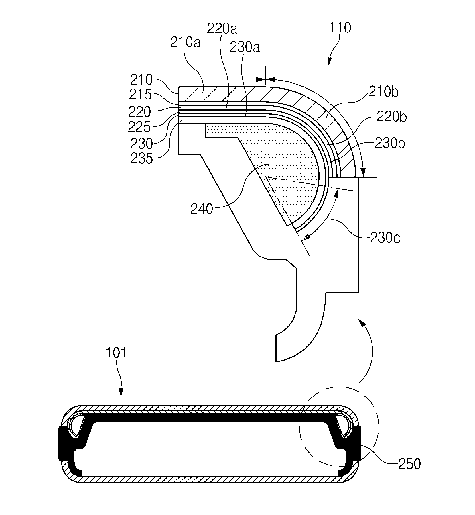 Electronic device with screen