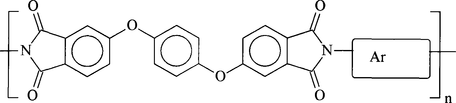 Flexible transparent polyimide film material and method for producing the same