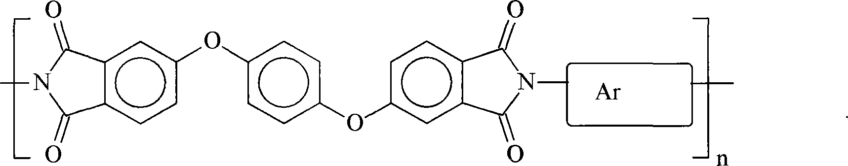 Flexible transparent polyimide film material and method for producing the same