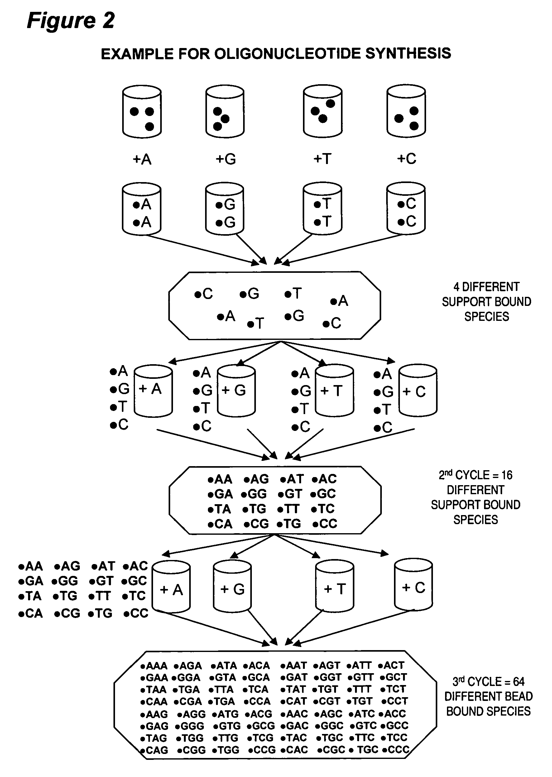 Process and apparatus for combinatorial synthesis