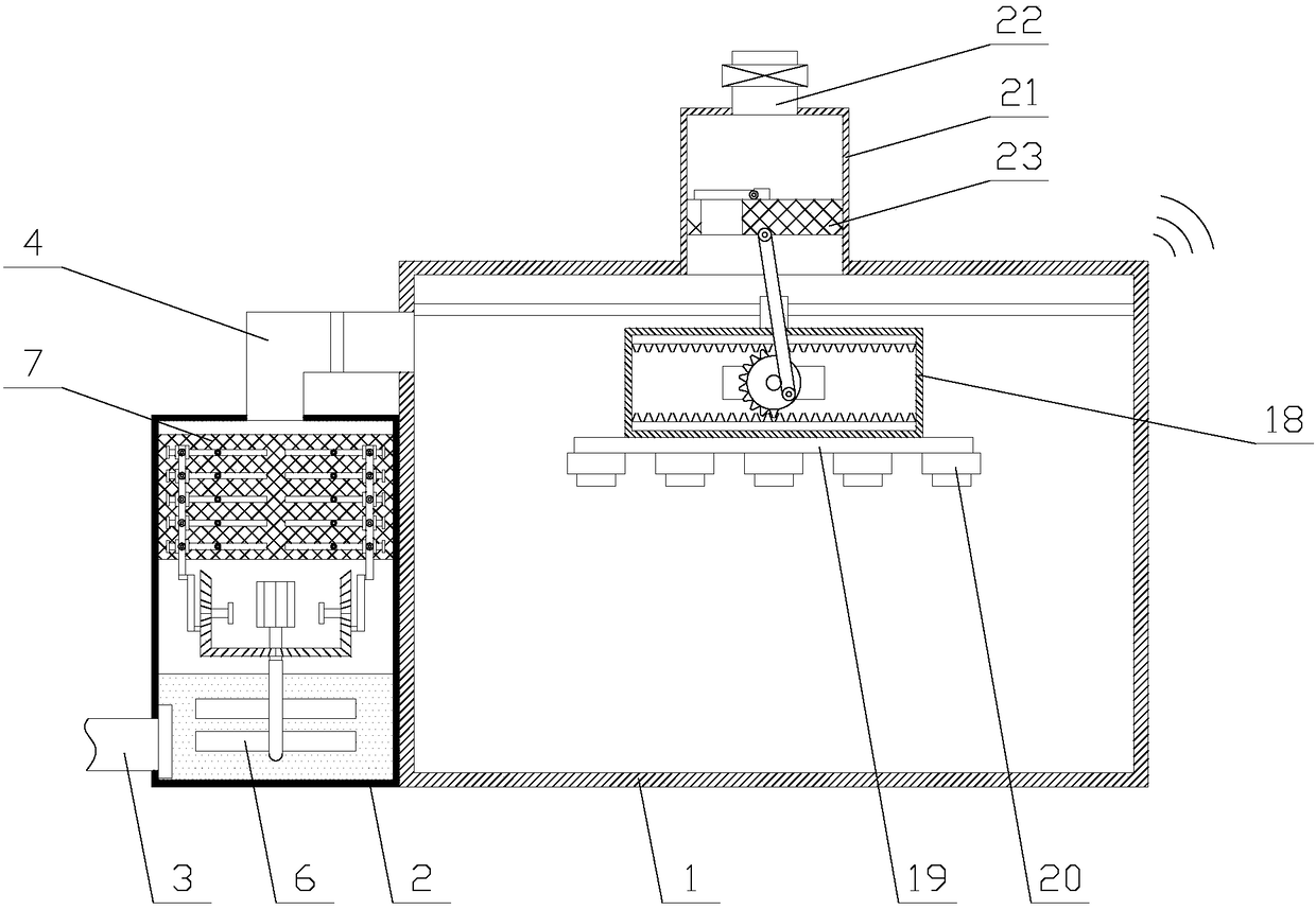 Drying device for production of automobile spare parts