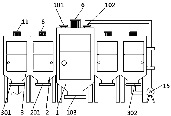 Novel sewage filter of textile machine