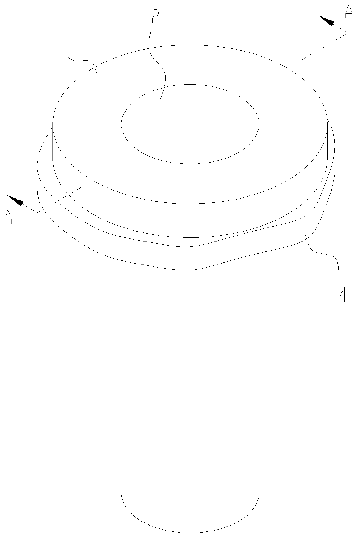 Amorphous vertical type shaft bearing