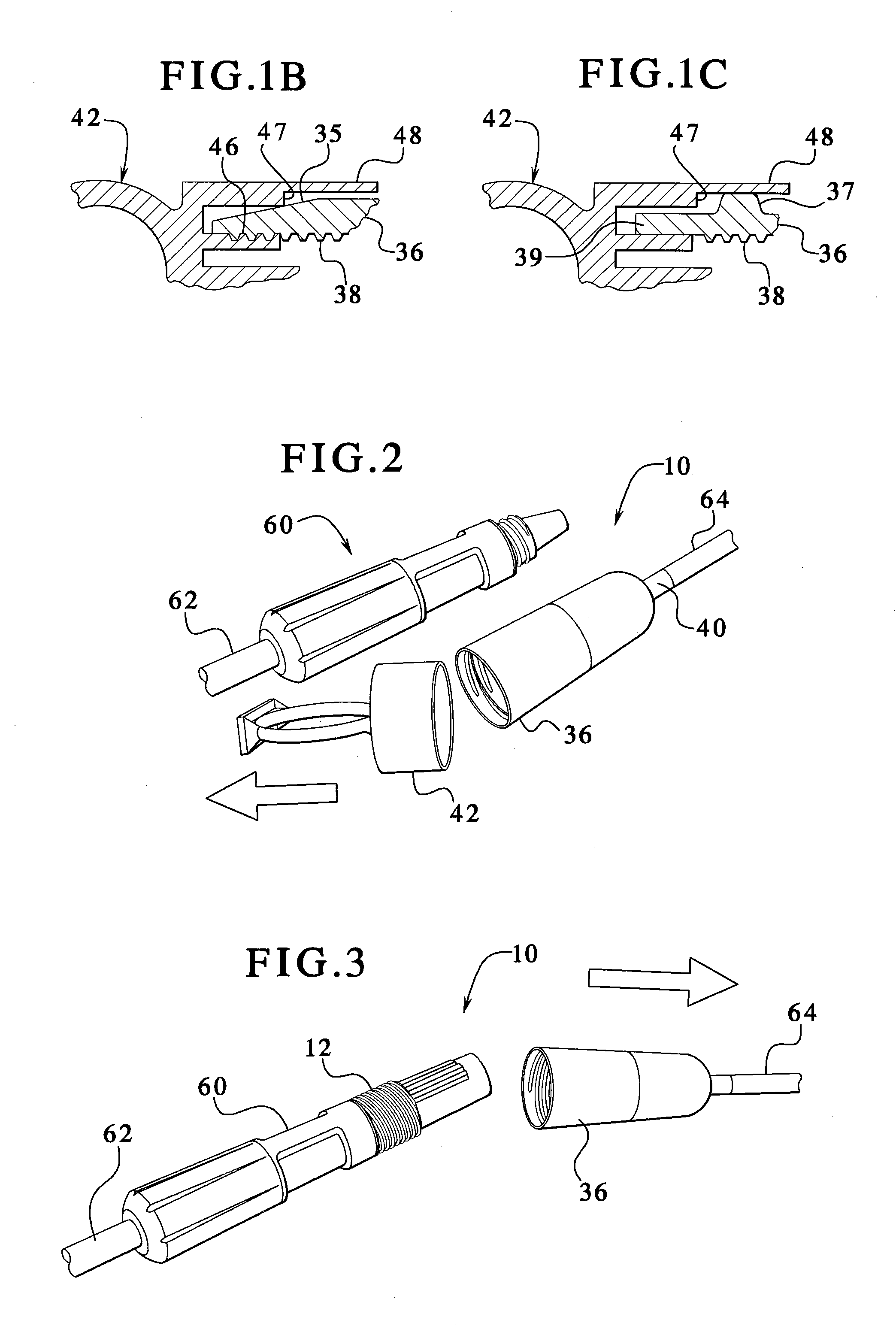 Enclosure with cam action snap release