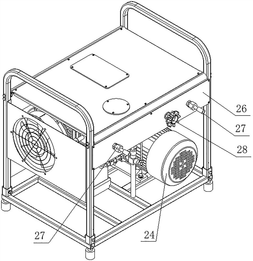 Portable completely-oil-free gas supercharger