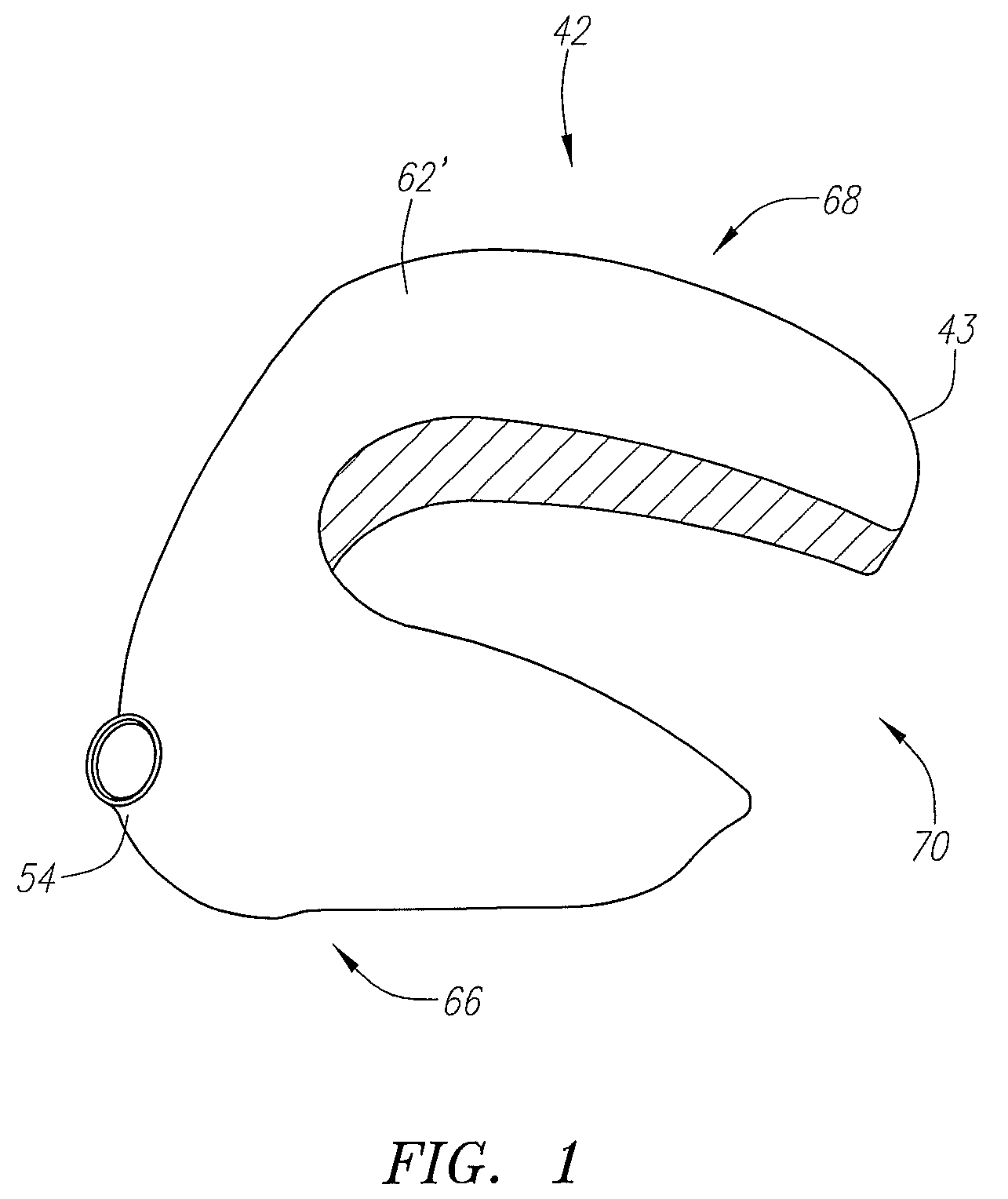 Driver with deep aft cavity