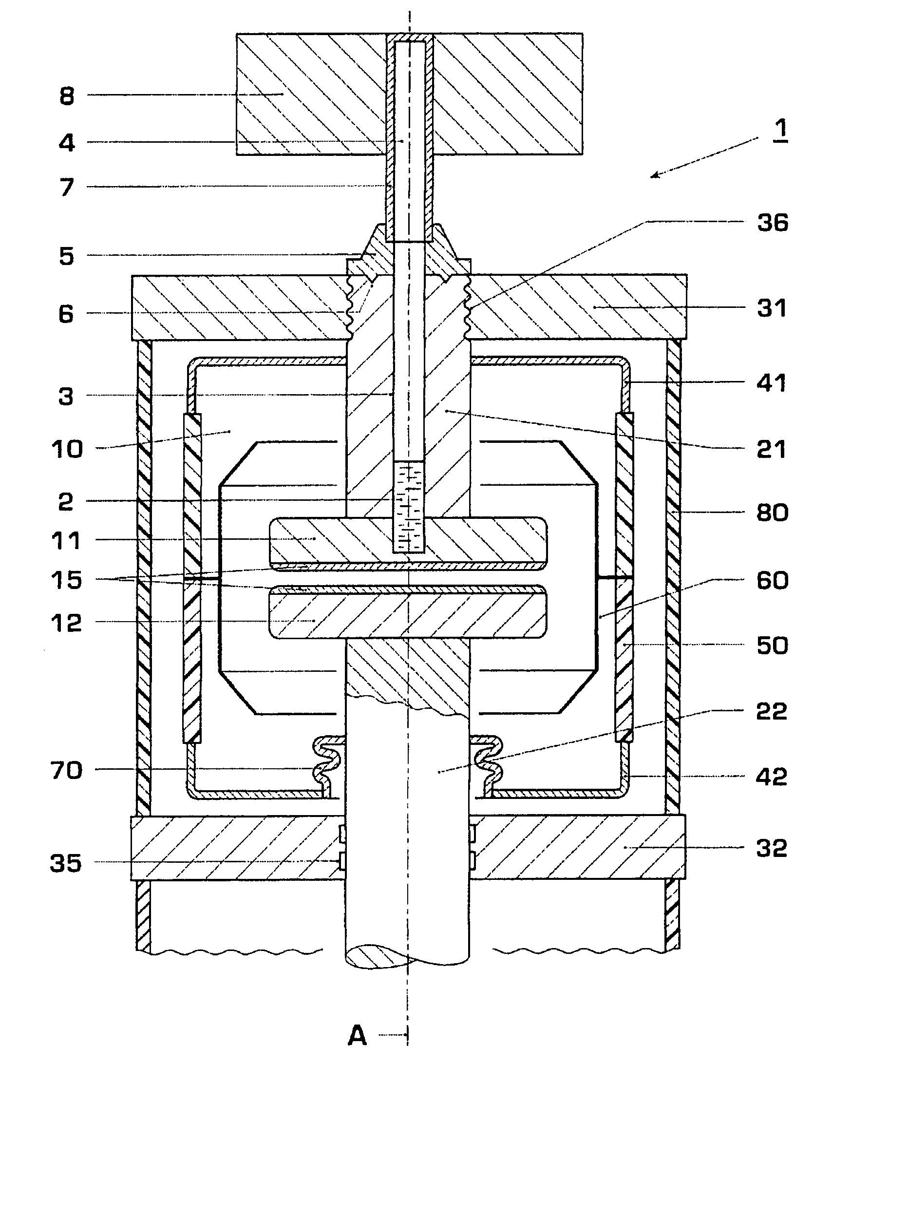 Vacuum circuit breaker having a high current-carrying capacity