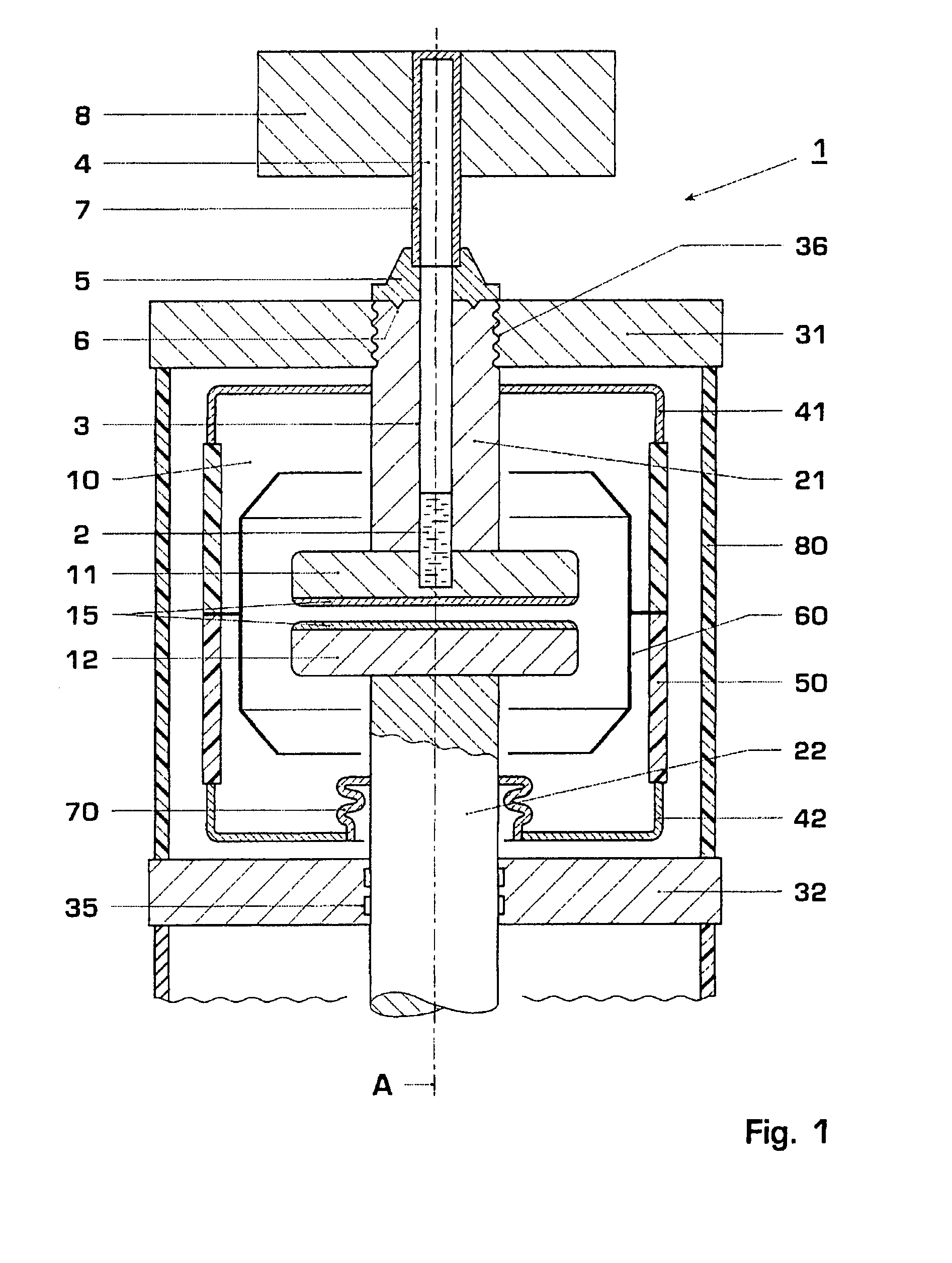 Vacuum circuit breaker having a high current-carrying capacity