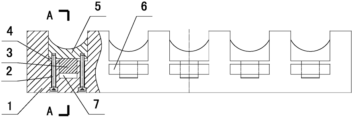 Adjustable template used for production of resin tile