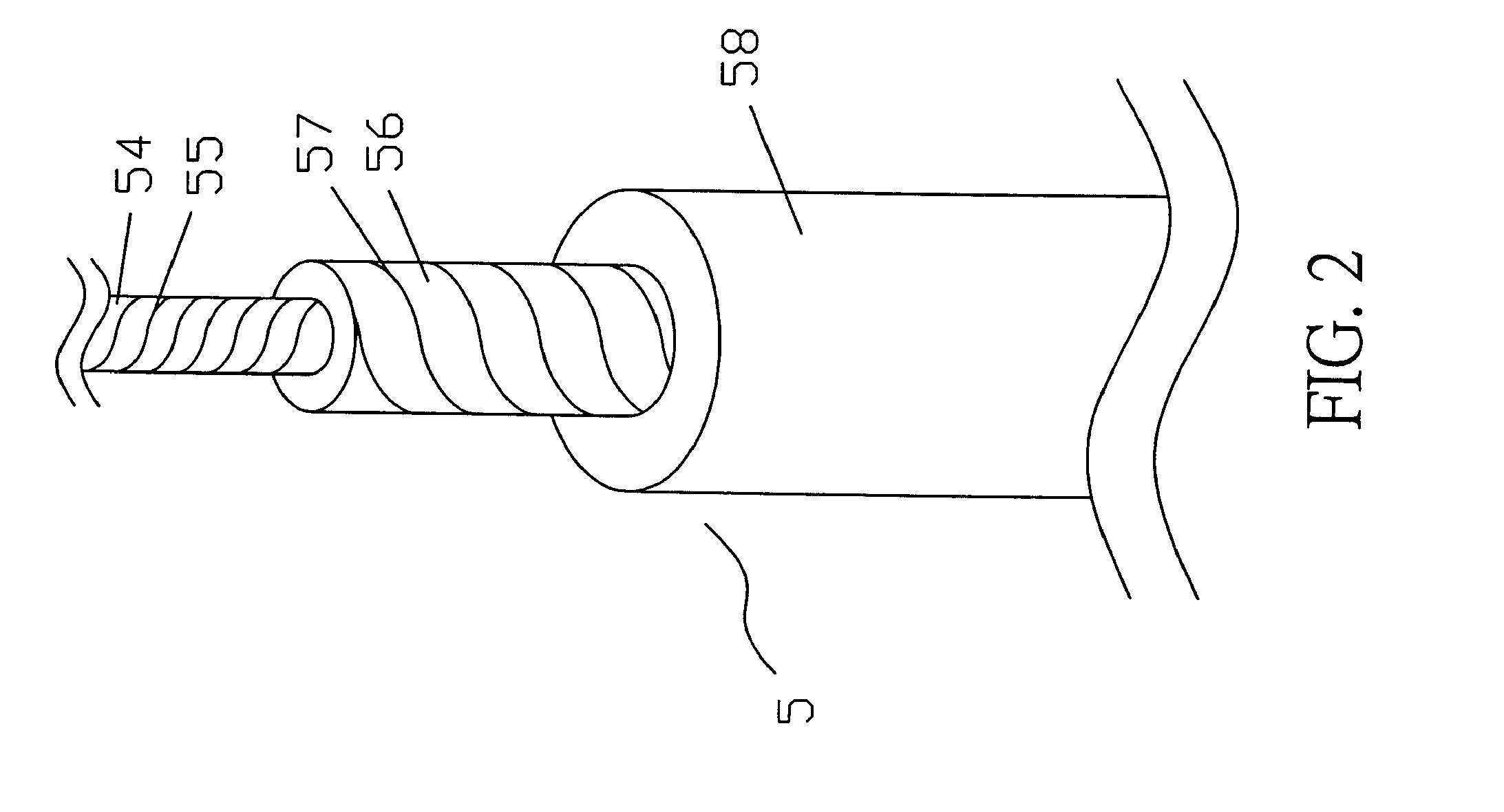 Heating device having dual-core heating cable