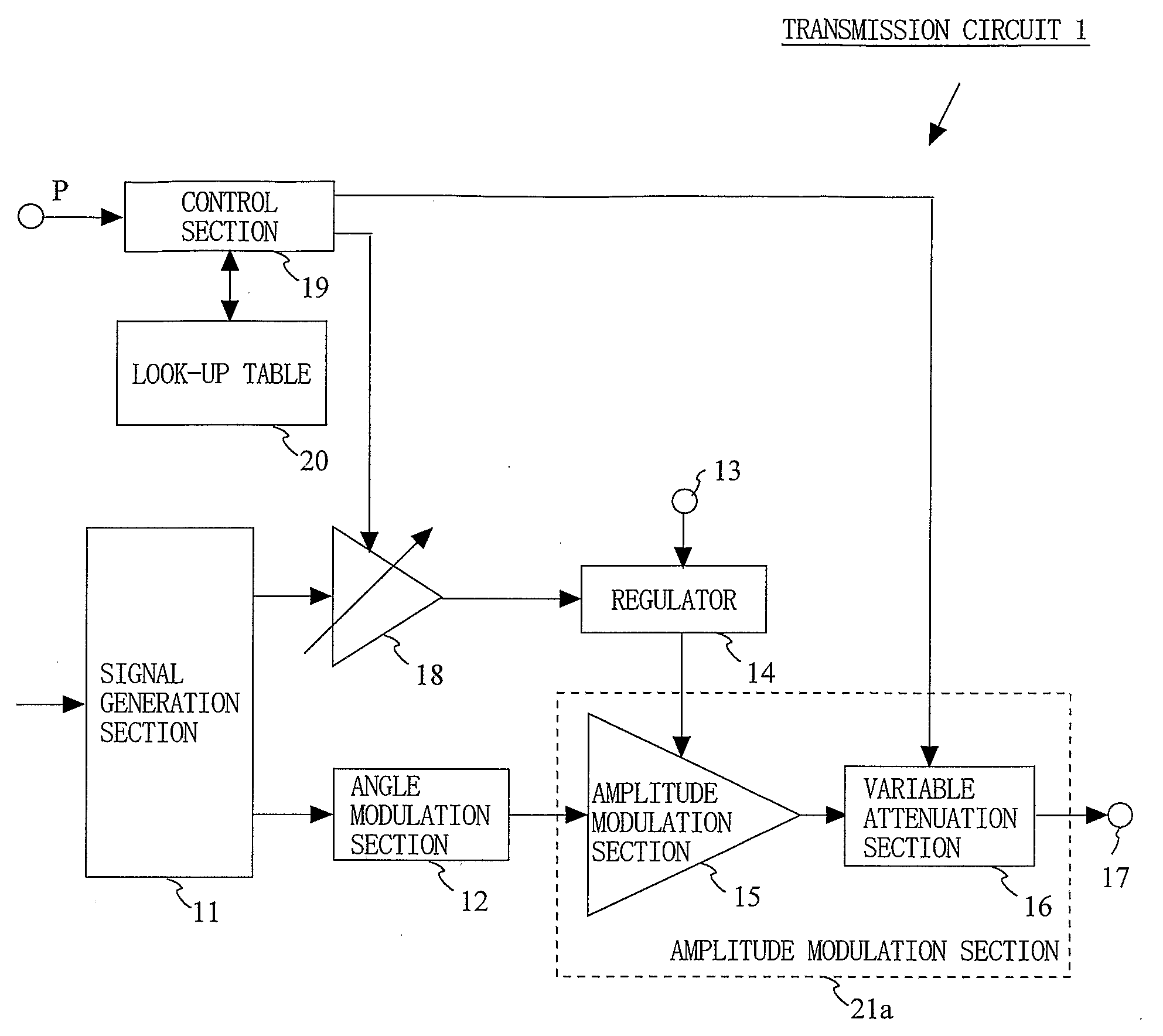 Polar Modulation Transmission Circuit and Communication Device