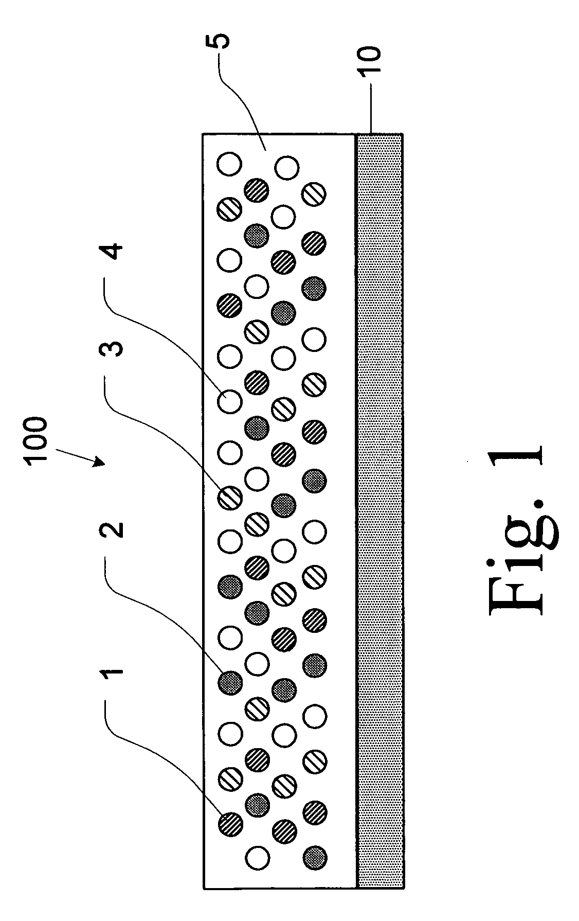 Silicone photoluminescent layer and process for manufacturing the same