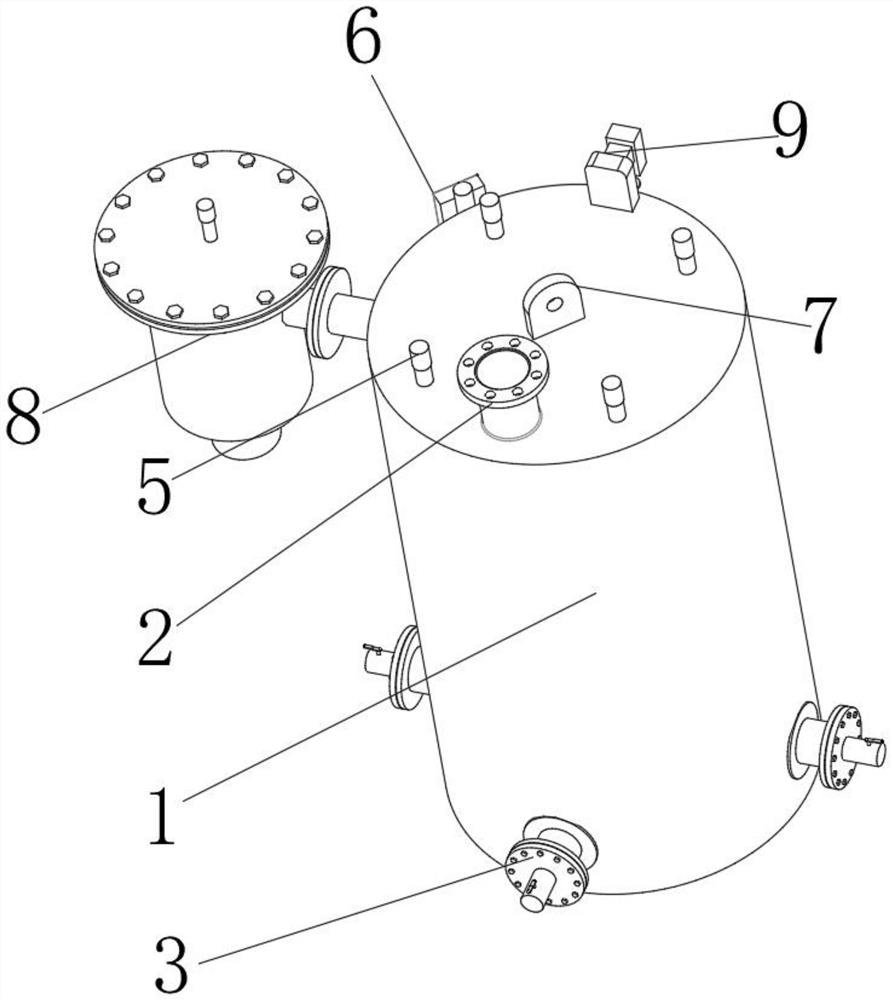 Novel leakage-proof circular gas drainer