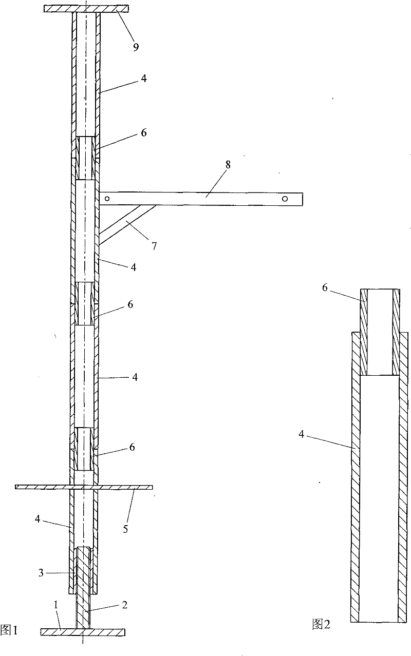 Fast disassembly and assembly hanging rack for escape apparatus