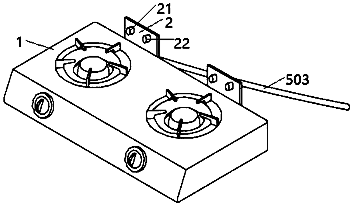 Double-head gas stove device and method